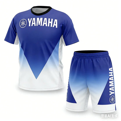 YAMAHA Summer Performance Motorcycle Riding T-Shirt Set
