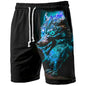 Men's Swim Trunks Retro 3D Beast Print Beach Shorts Quick Dry Outdoor Leisure Sports Shorts Swimwear Fashion Men's Shorts