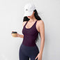 Women's U-Neck Yoga Vest with Chest Pad