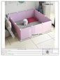 Dog Pet Fence Indoor Isolation Gate Dog Cage Small Dog Iron Guardrail Freely Combinable Cat and Dog Pet Fence