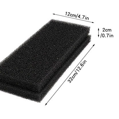 2PCS Fish Tank Filter Cotton Black Thickened Biochemical Cotton Water Rattan Cotton Turtle Tank Filter Material Filter Sponge