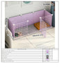 Dog Pet Fence Indoor Isolation Gate Dog Cage Small Dog Iron Guardrail Freely Combinable Cat and Dog Pet Fence