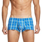 New SEOBEAN Cotton Plaid Boxer Shorts Men's Classic Underwear Men Boxers Loungewear Underpants Sleep Aro Pants Shorts