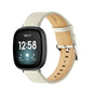Fitbit Versa 4, 3, 2 & Sense 2 Leather Band with Contrast Stitching