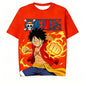 One Piece Luffy Anime Printed Short Sleeve T Shirt And Shorts Set Unisex For Children And Adults Stylish Home Sleepwear Suit