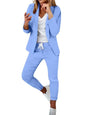 2 Piece Women's Autumn Winter Suit Fashion Slim Fit Lace-Up Small Feet