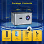 Xnano X3 Pro Native 720P Projector, 300 ANSI Lumens, Electric Focus, Auto Keystone, Wi-Fi 6, Bluetooth 5.0, Portable Mini Projector, 4K Decoding, Touch Control, Low Noise, Home Theater, Outdoor Movie Projector for Bedrooms an