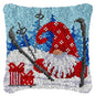 DIY Latch Hook Rug Kits Snowman Santa Claus Hat Embroidery Cushion Pillow Cover