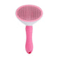 One-Click Pet Hair Removal Comb for Effortless Grooming of Dogs and Cats - Float Hair Removal Slicker Brush with Automatic Funct