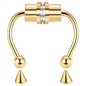 1/2/3/4/5pcs Fake Magnetic Stainless Steel Nose Rings, Non Piercing