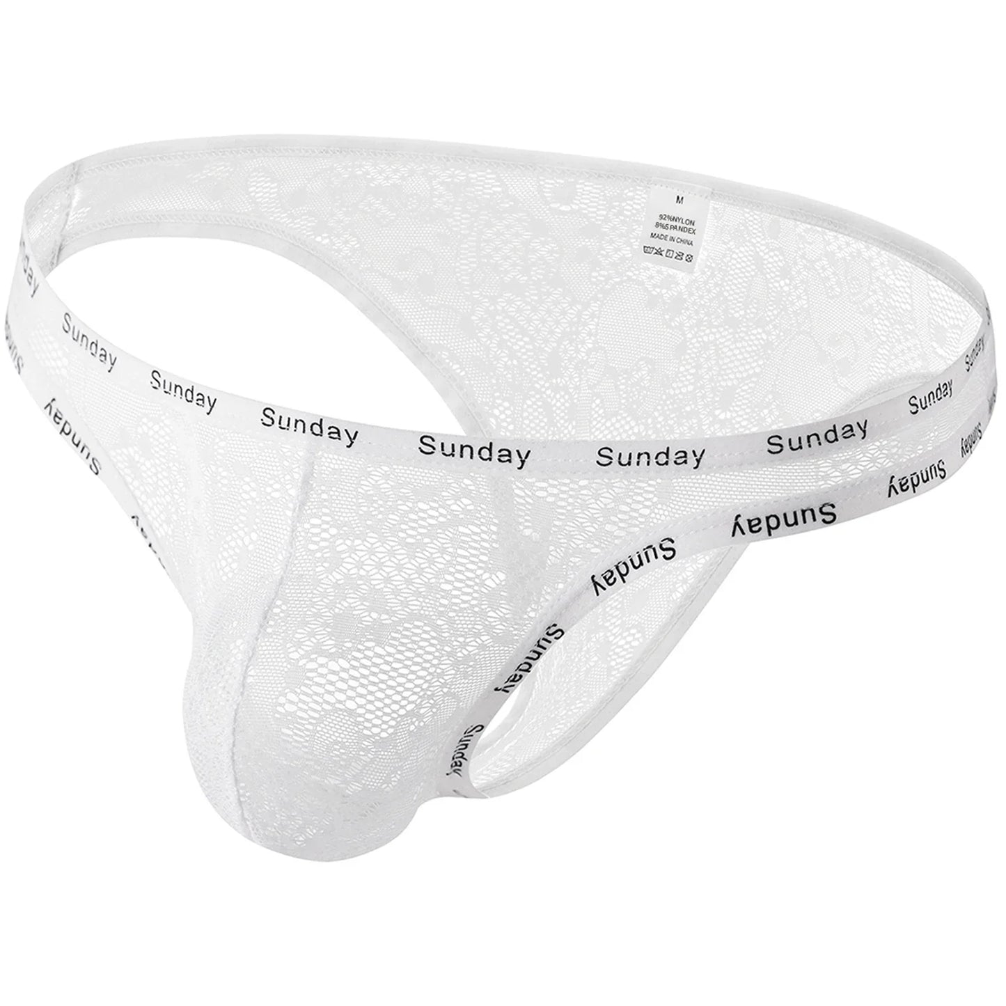 Men Sexy Mesh U Convex Large Pouches Panties See-Through Transparent Lace Hot Briefs Mini Micro Men's Knickers 18 Adult Clothing