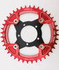 ALLTOO Bike Part Bicycle Crankset Bafang 104BCD Motor Aluminum Alloy Chainring Mid Drive Adapter For Electric E-bike 32T-52T