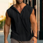 Summer Vibe Hooded Sleeveless Cotton Tank
