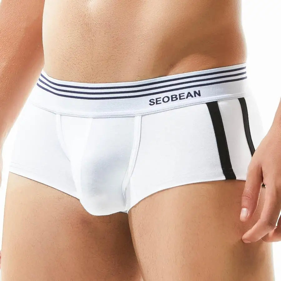 SEOBEAN Brand Men's Underwear Boxers Shorts Breathable Cotton Underpants Comfortable Sexy Panties Boxer For Man