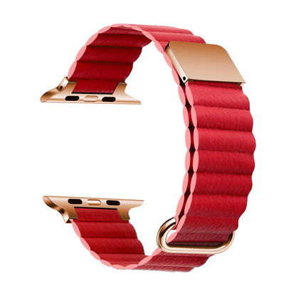 Apple Watch Ribbed Leather Loop Band