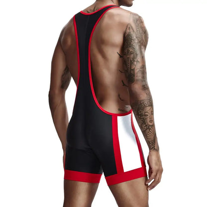 Mens Undershirts Slim Bodysuit Shaper Wrestling Singlets Jumpsuits Sexy Underwear Bodywear Sports Bodybuilding Singlets Onesie