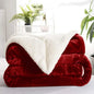 Sherpa Blanket Twin Thick Warm Blanket for Winter Bed Super Soft Fuzzy Flannel Fleece/Wool like Reversible Velvet Plush Blanket