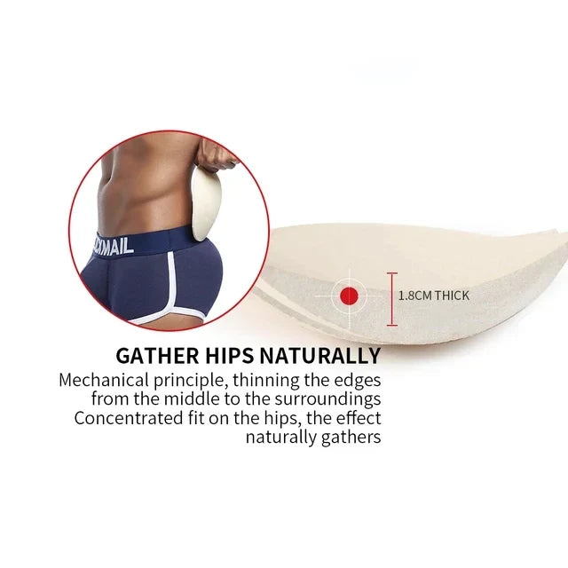 Bulge Cup Pads Sponge Push Up Cup Enhancing for Men Underwear Briefs  Boxer Swim Pants Sexy Bulge Pad Magic Buttocks
