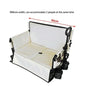Large Capacity Outdoor Folding Cart Camping Stroller Rear-open Camper Wagon Portable Utility Cart For Shopping Picnic Fishing