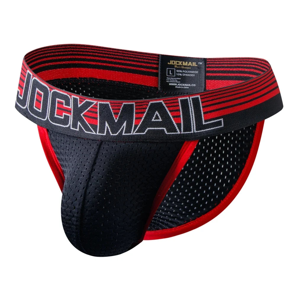 Red Men's JOCKMAIL JM354 - Rugby Brief