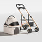 【One-Pull Open】2 in 1Foldable Pet Travel Carrier for Small/Medium Dogs Cats up to 50lbs Detachble Portable Pet Bag stroller pet