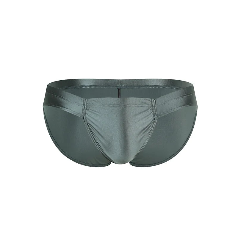 2026 fashion solid color men's three-dimensional triangle breathable sports low waist high elastic tight body F3605