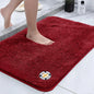 Super Absorbent Non-slip Bathroom Mat Plush Microfiber Quick Dry Washable Soft Bath Rug for Tub Balcony