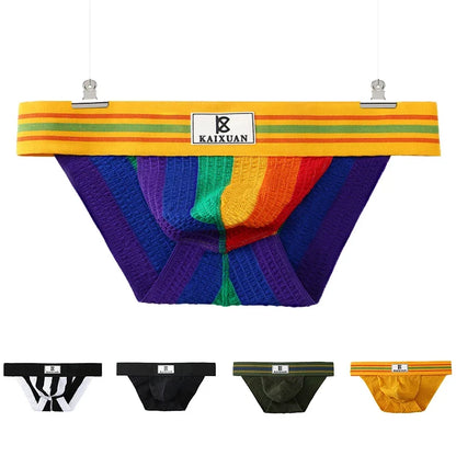Men's Underwear Sexy Briefs Jockstrap Pouch Cuecas Panties Breathable Underpants Gay Slip Homme