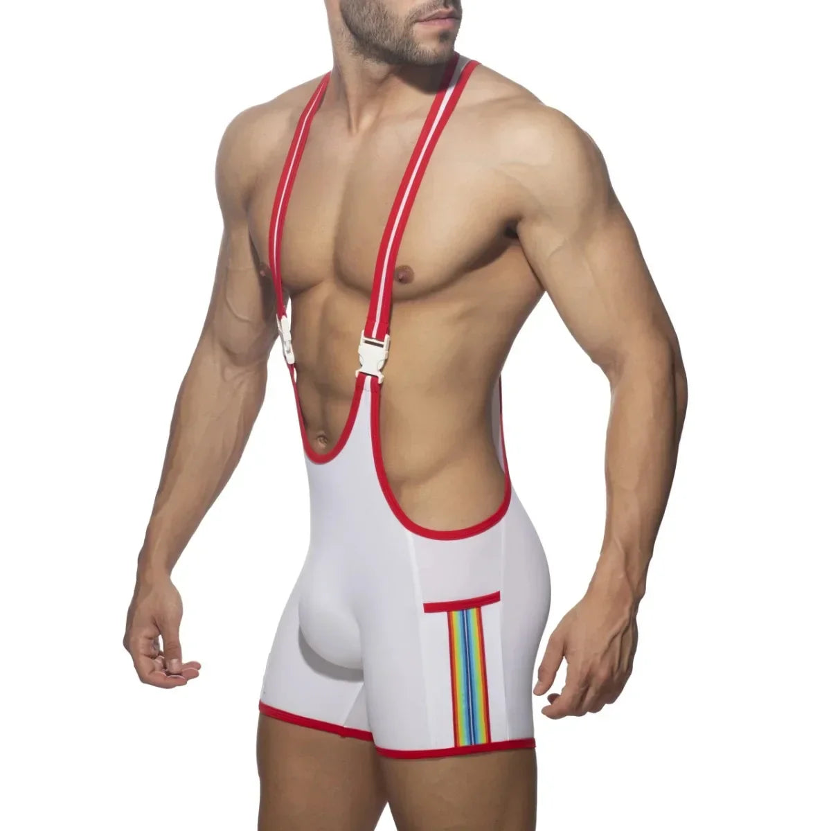 Sexy Wrestle Singlet Men Shorts Bodywear Bodysuit Sexy Undershirt Lingerie Buckle Singlet Leotards Underwear Man Workout Clothes
