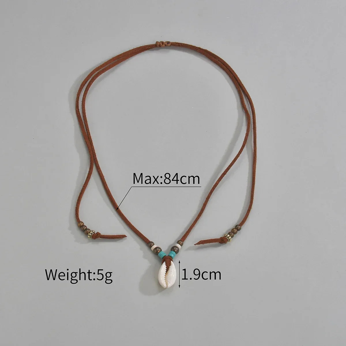 Simulation Shell Pendant Clavicle Necklaces For Women Waterproof Brown Rope Chain Short Collar Minimalist Female Party Jewelry