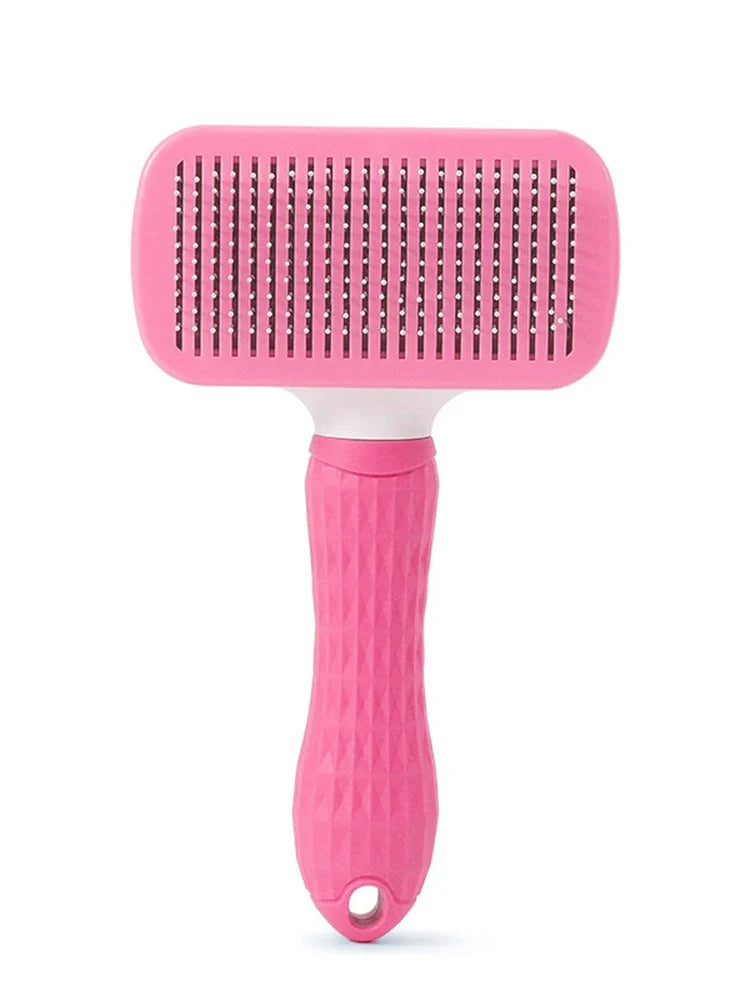 Pet Massage Comb, Fur Grooming Brush, Easily Remove Shedding Undercoat of Cats and Dogs with One Click