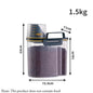 1pc Airtight Pet Food Storage Container, 1.5kg/2kg Plastic Sealed Jar with Measuring Cup for Dog Cat Dry Food Kibble