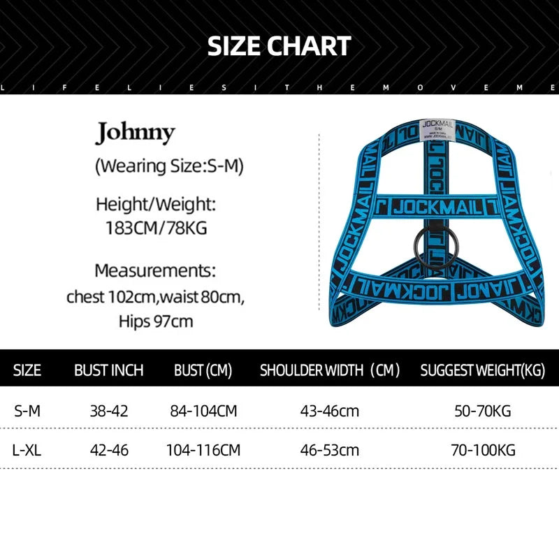 Man Harness Sissy Fetish Man Rave Costumes Lingerie Sexy Men Strap Shoulder Bondage Chest  Elastic Belt Erotic Hombre Hollow