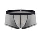 Men's Underwear Personalized Design Low Waist Boxers Pack Breathable Single Layer U Convex Pouch Boxershorts Men