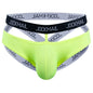 Men Jockstrap Harness Mens Bondage Gay Hombre Stage Nighclubwear Sexy Underwear Thong G String Penis Pouch Ice silk transparent