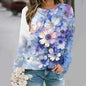 3D Flower Print Y2K Sweatshirt - Women's Fashion