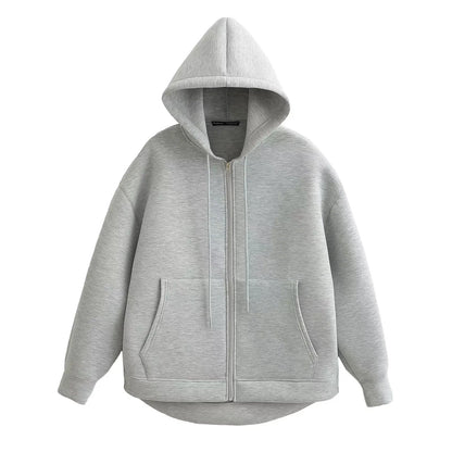 Women's Casual Zipper Hoodie with Pockets