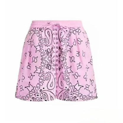 Bohemia Colorful Printing T-Shirt Pant Women 2 Piece Set Loose