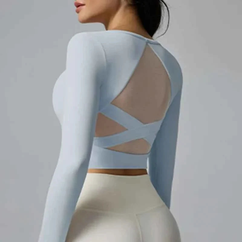 Women's Long Sleeve Yoga Running Top