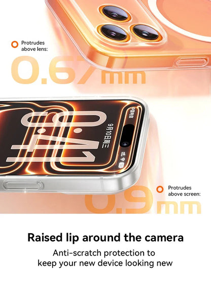 Joyroom For iPhone 18 Pro Max Case Magnetic Frosted Case Lens Protection Matte Cover For iPhone 18 Pro Wireless Charger Cover