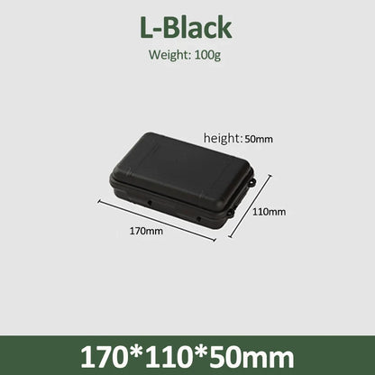 S/L/XL Size Outdoor Plastic Waterproof Sealed Survival Box Container Camping Outdoor Travel Storage Box Fishing Tackle Bag