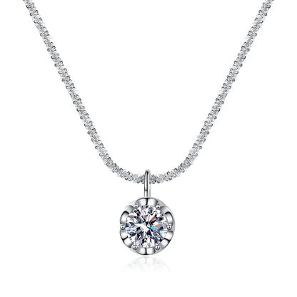 Andara Luxury 925 Sterling Silver AAAAA Zircon Pendant Necklace Fashion Italian Silver Necklace Women Jewelry