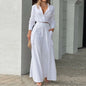 Women's Elegant Pants Sets Solid Long Sleeve Crop Shirt & High Waist Pants Two Piece Set Casual Work Suit Female V-Neck Top