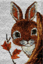 Latch Hook Rug Kit Crochet Carpet DIY Rug Crochet Yarn Kits Fashion Cartoon Pattern Gift Carpet Making Kit for Festival Carpet