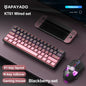 Mechanical keyboard and mouse set, 60% Portable Mini Wired Keyboard and Mouse combos, 61 Keys Phantom RGB keyboard and mouse kit