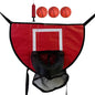 Foldable Trampoline Basketball Hoop Kit Safety Multipurpose Basketball Training with Pump and Ball Fun Mini Basketball Hoop
