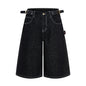 American Retro Baggy Wide Leg 3/4 Length Jean Women Y2K Vintage Spring