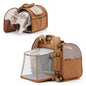 Expandable Pet Backpack Carrier with Breathable Mesh for Cats Small Dogs Puppies Backpack Portable Pet Carrier for Travel Hiking