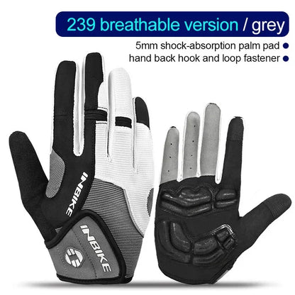 INBIKE Full Finger Gel Padded Touchscreen Gloves