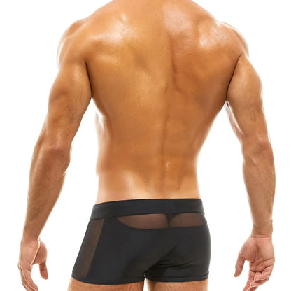 Premium Black Men's Swim Trunks – Comfort Meets Style